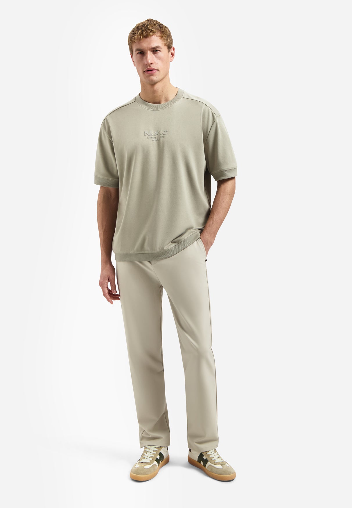 Interlock-Sweatshirt-T-Shirt | Taupe