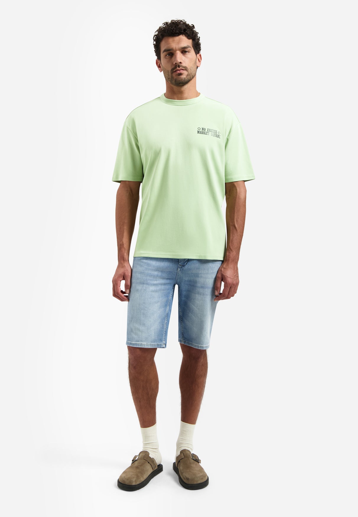Interlock-T-Shirt mit Rückenprint | Green