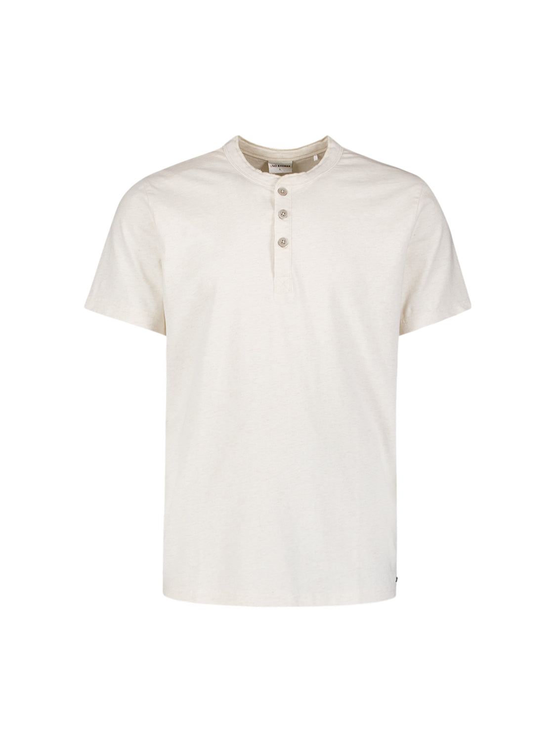 Melange T-shirt with button closure | Kit Melange