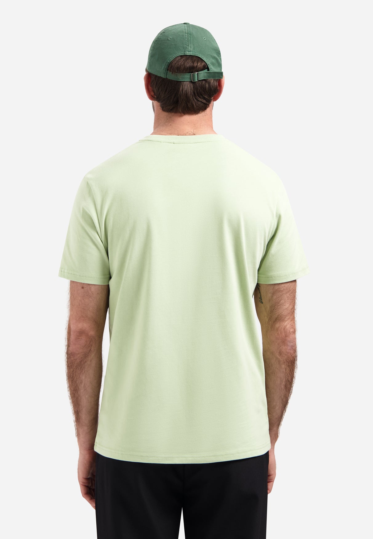Peached-T-Shirt mit Rundhalsausschnitt | Green