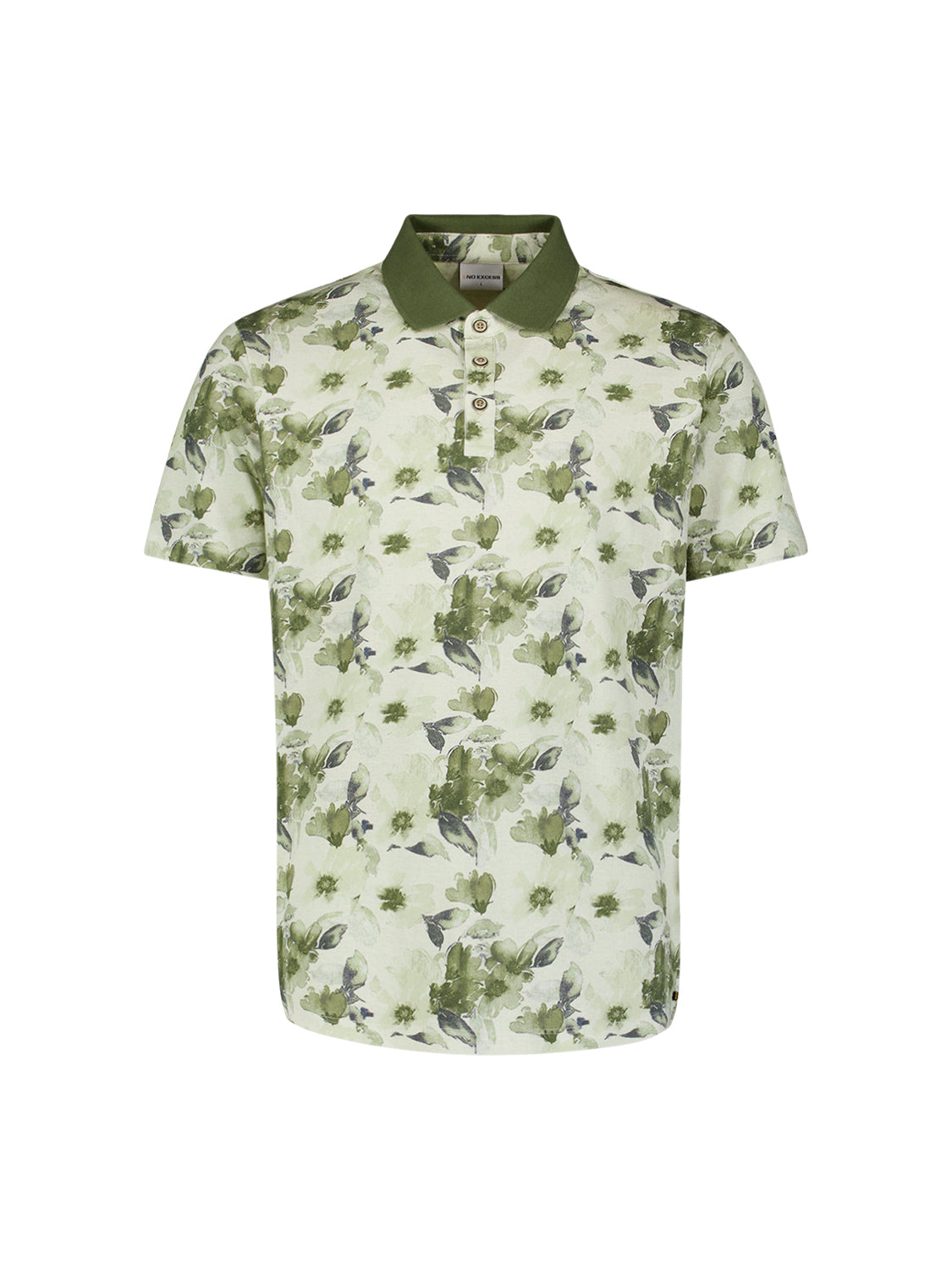Polo shirt with all-over print | Green
