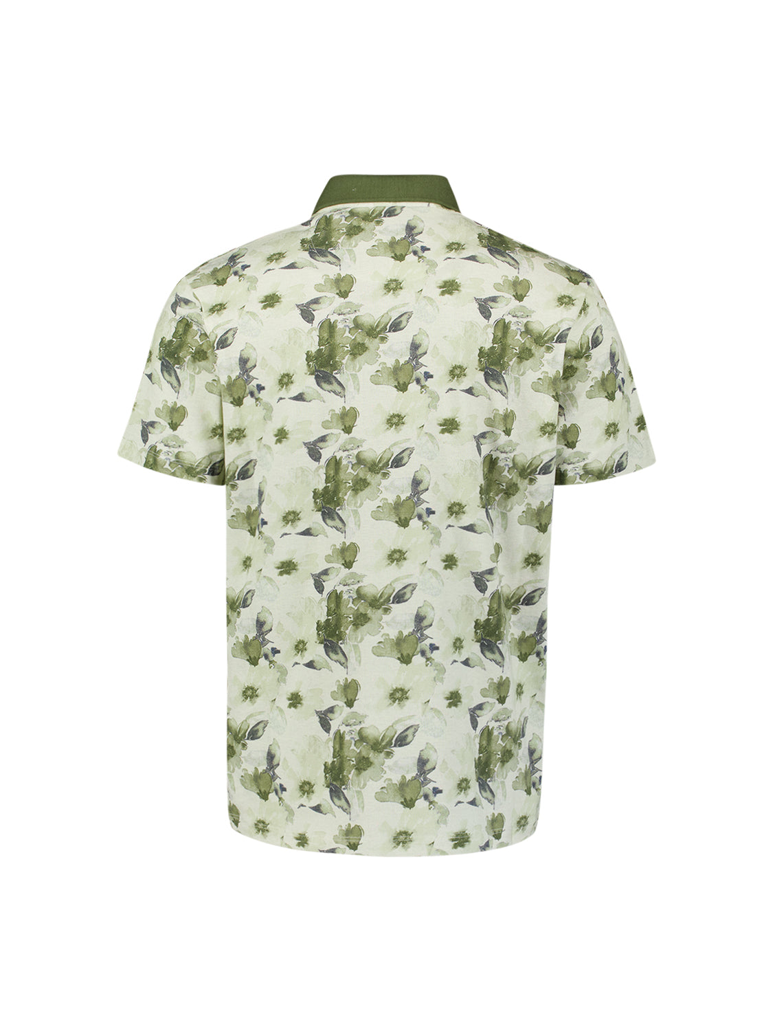 Polo shirt with all-over print | Green