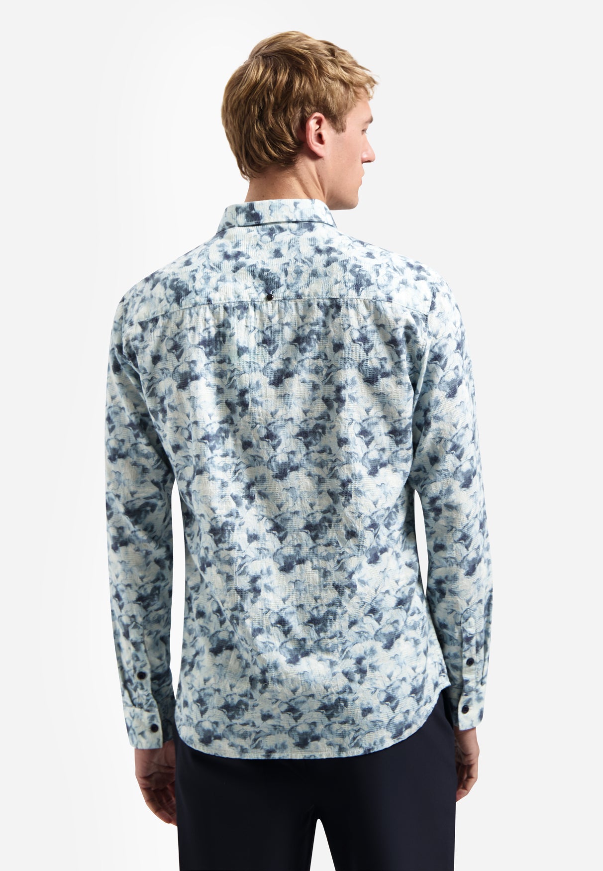 Hemd mit Blumenprint | Blue