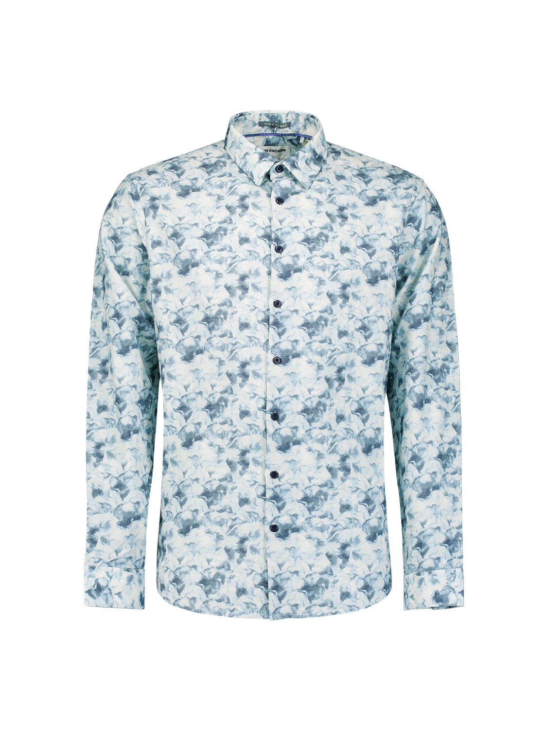 Hemd mit Blumenprint | Blue