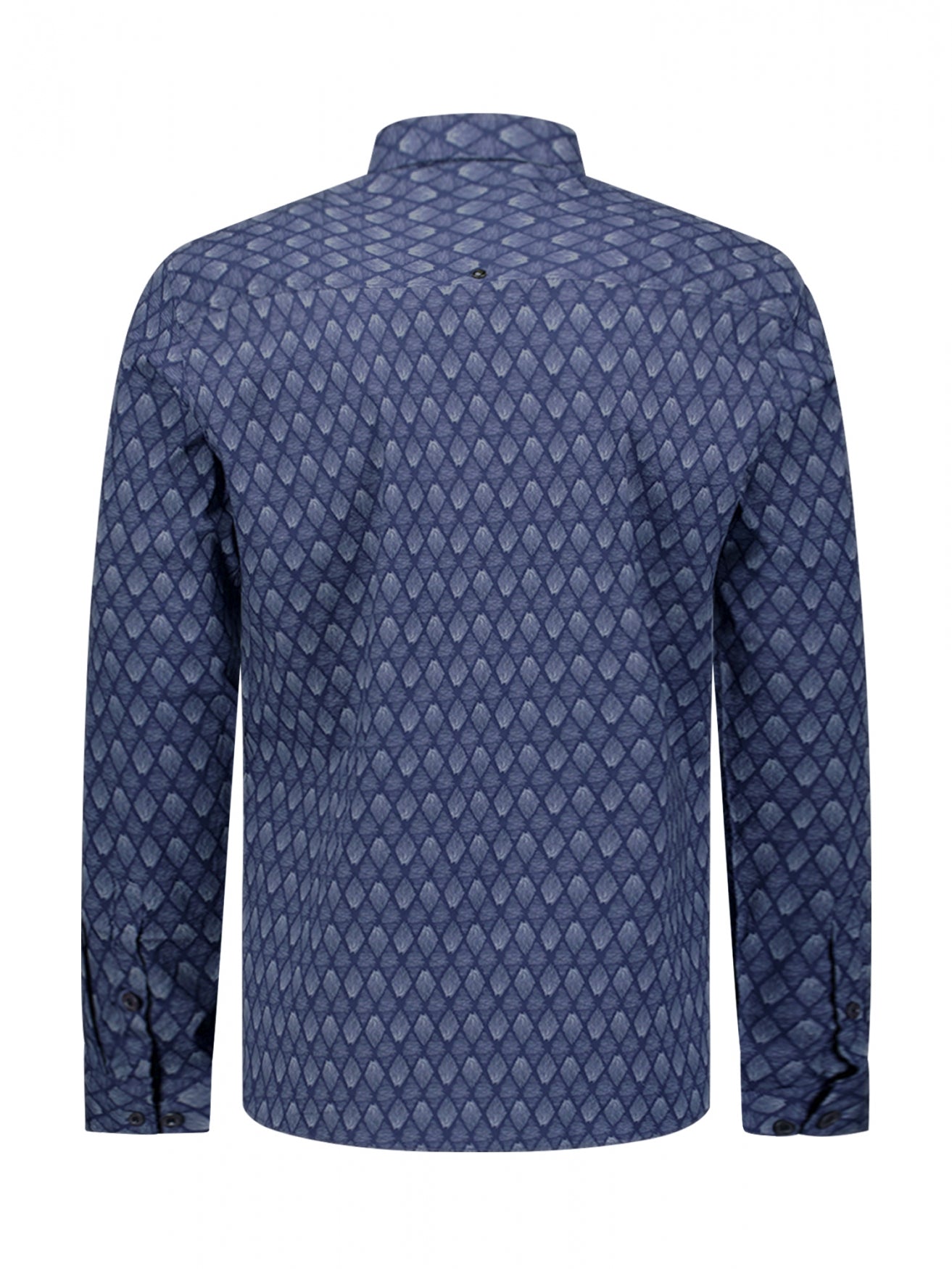 Stretchhemd mit Allover-Print. | Night