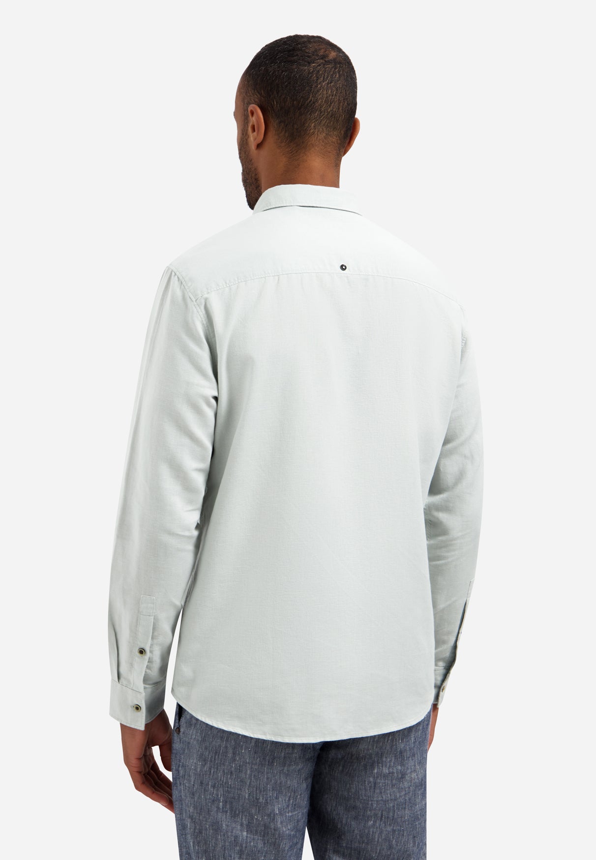 Hemd aus Leinenmischung | Dusty Green