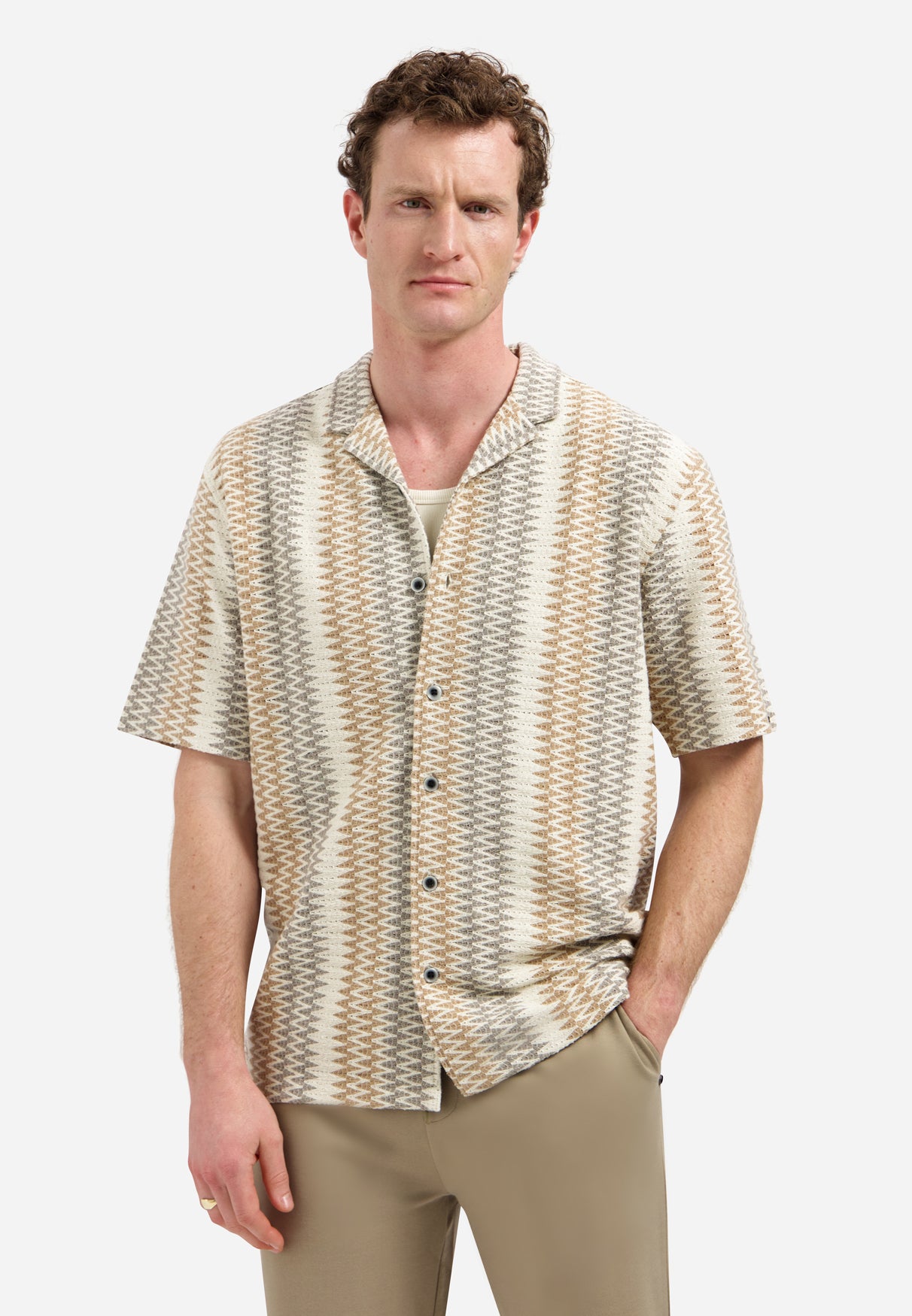 Jacquard-Shirt mit kurzen Ärmeln | Kit