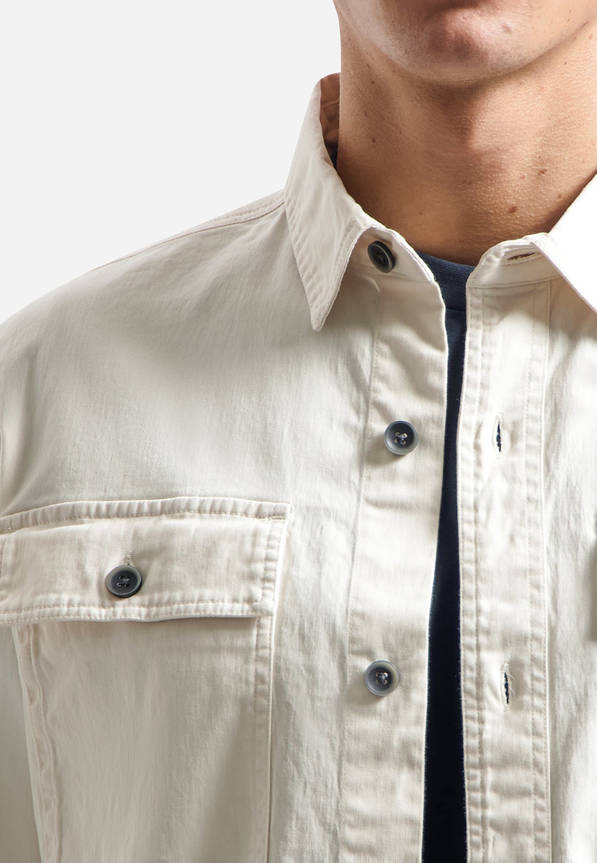 Twill stretch overshirt | Kit