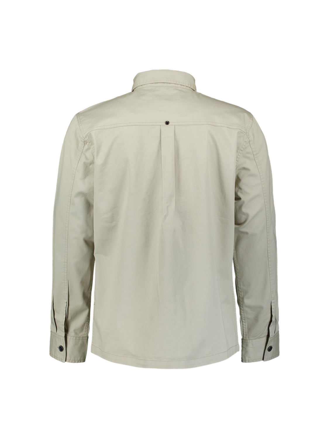 Twill stretch overshirt | Light Moss