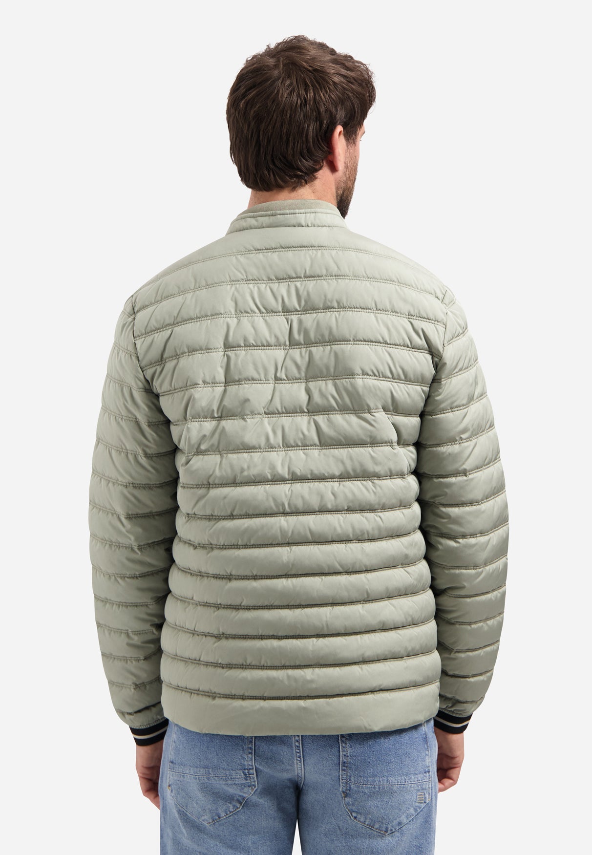 Short quilted jacket | Light Army