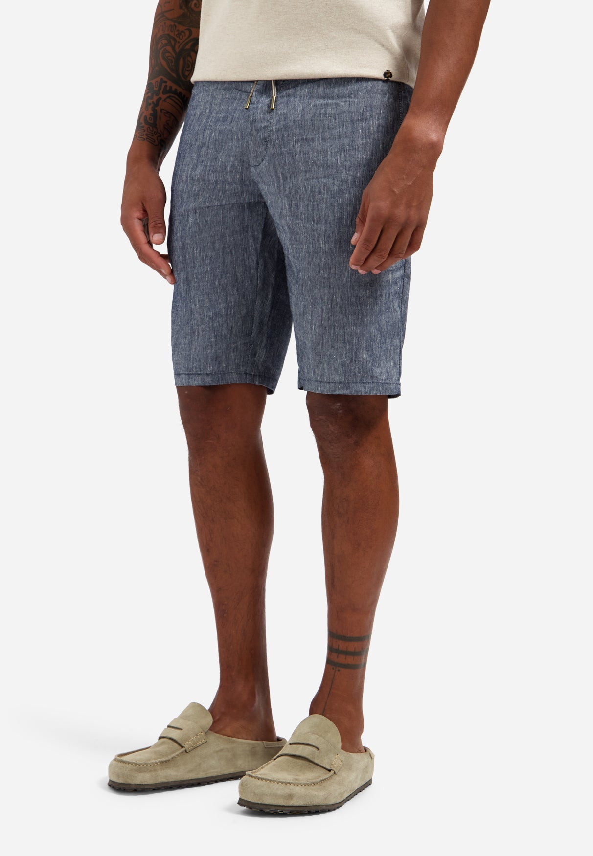 Chinoshorts aus Leinenmischung | Night