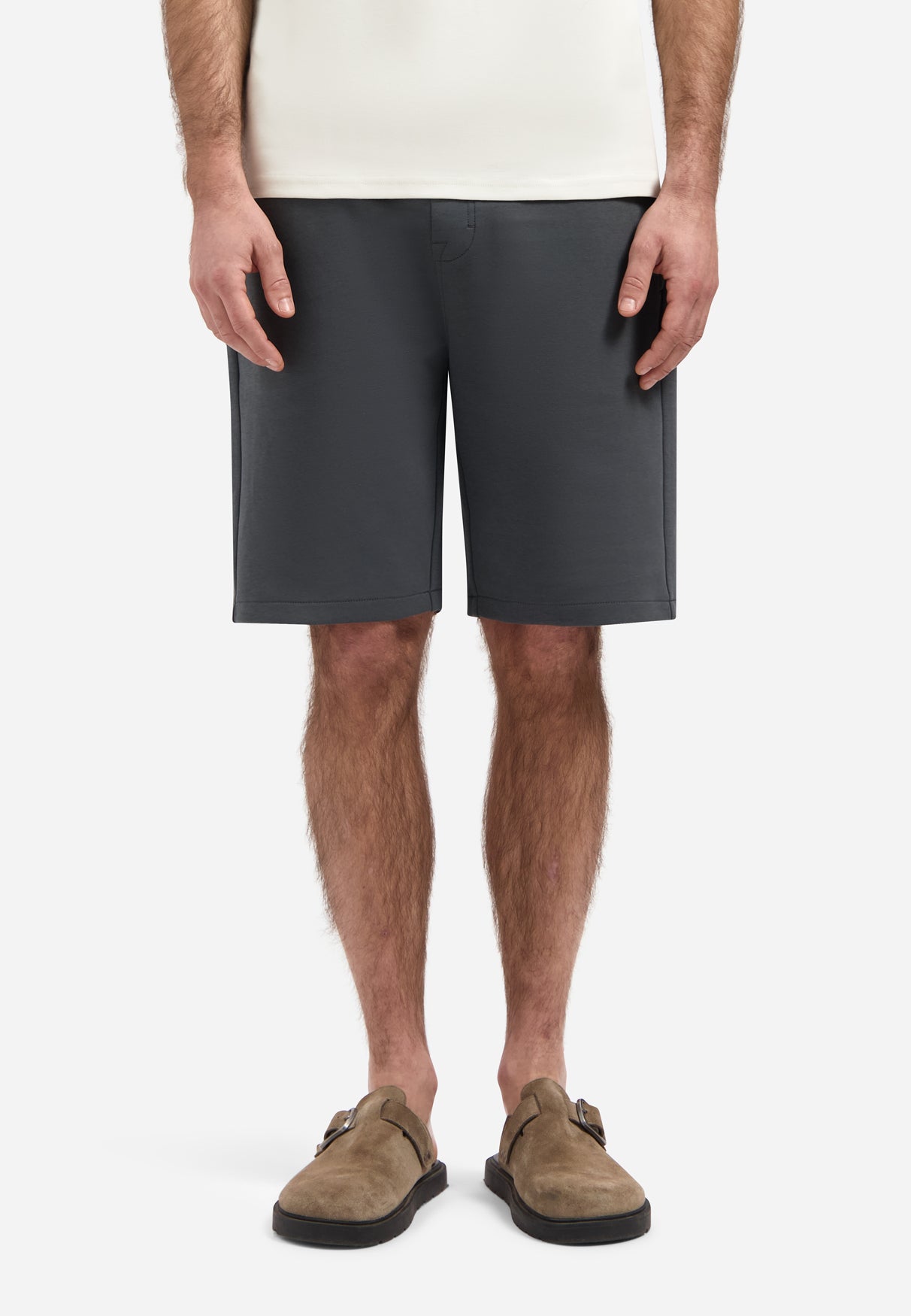 Interlock-Jersey-Shorts | Dark Steel