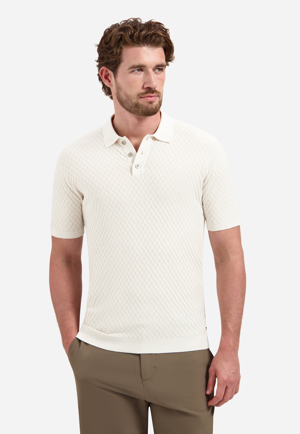 Kurzarm-Polo mit Knöpfen | Kit