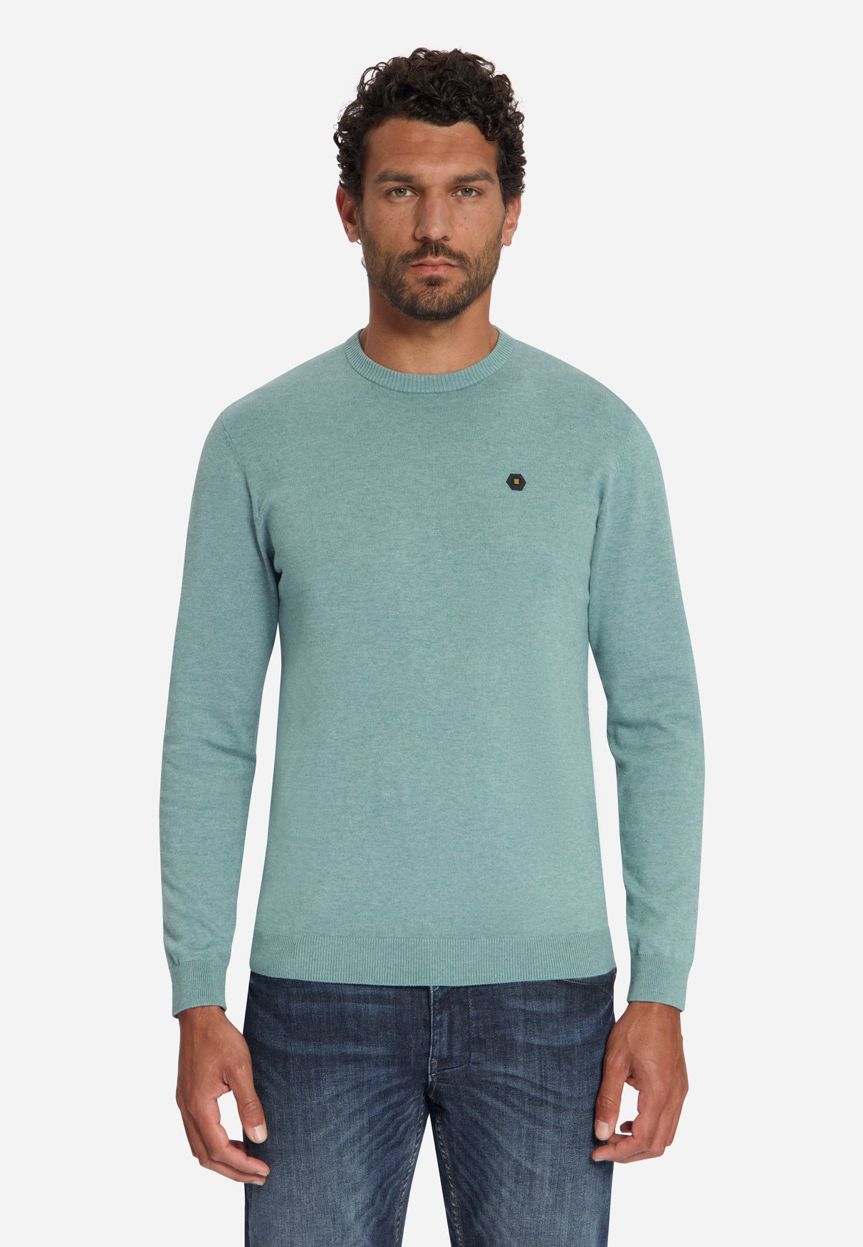 Melange Jumper | Dusty Blue