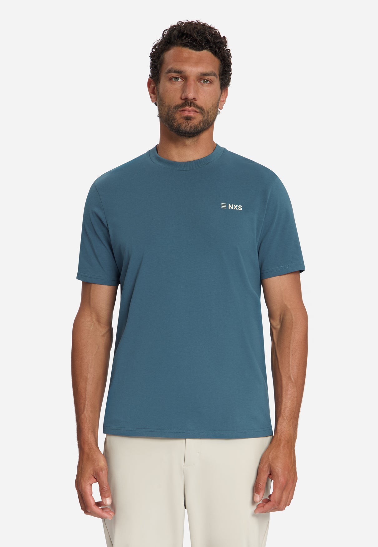 T-Shirt Mit Rückenprint | Shadow Blue