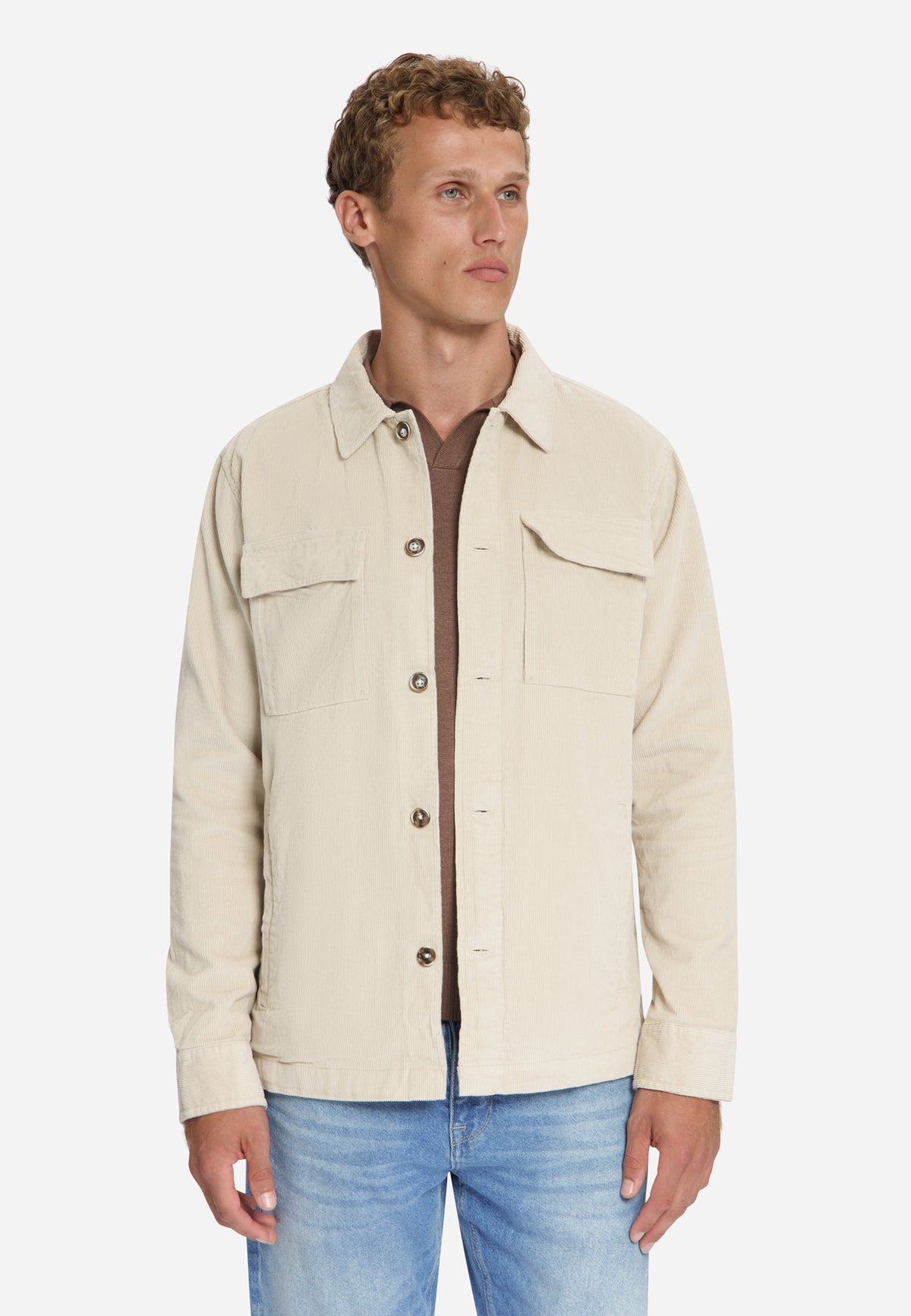 Cord-Overshirt | Stone