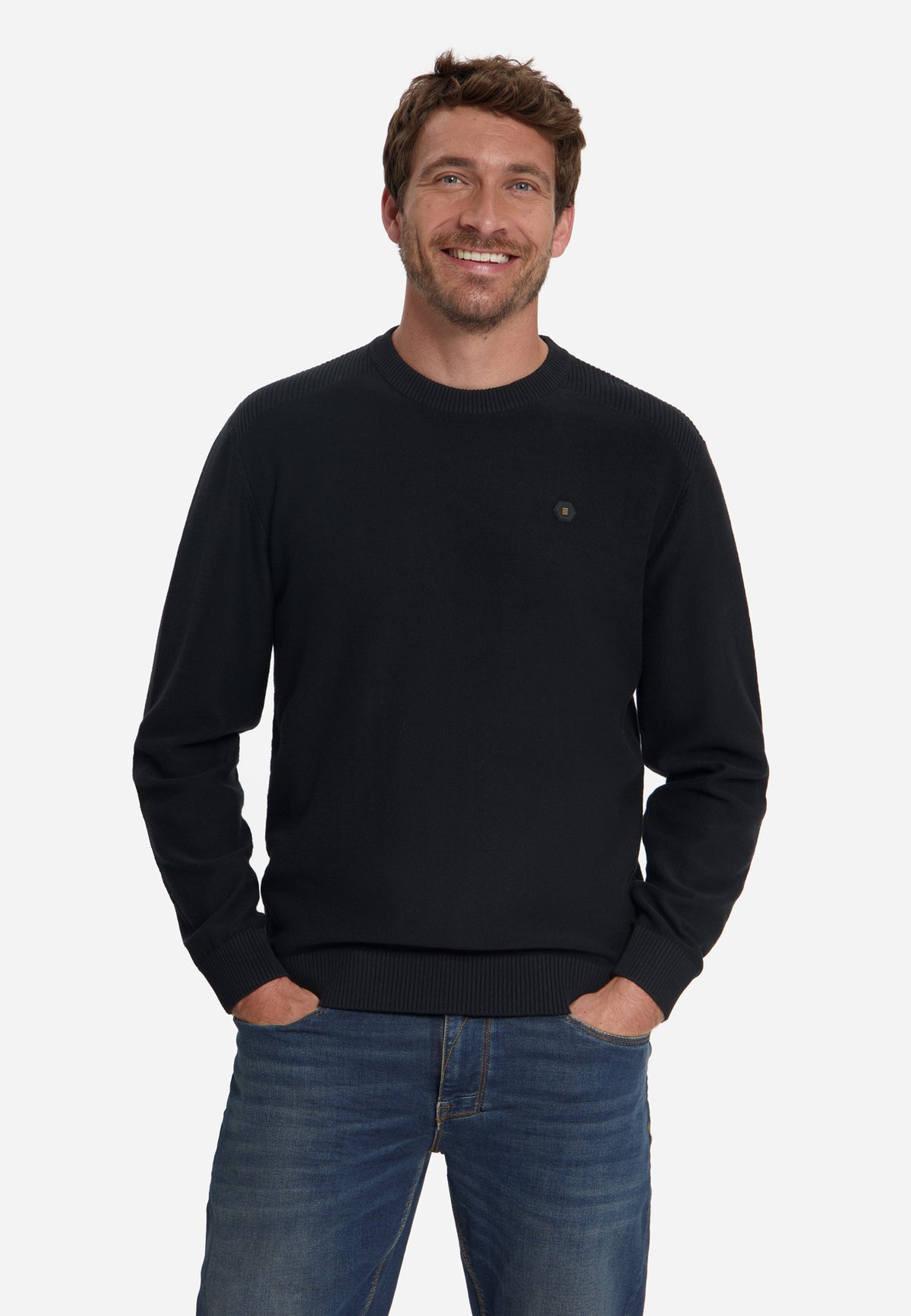 Pullover mit Rundhalsausschnitt | Black