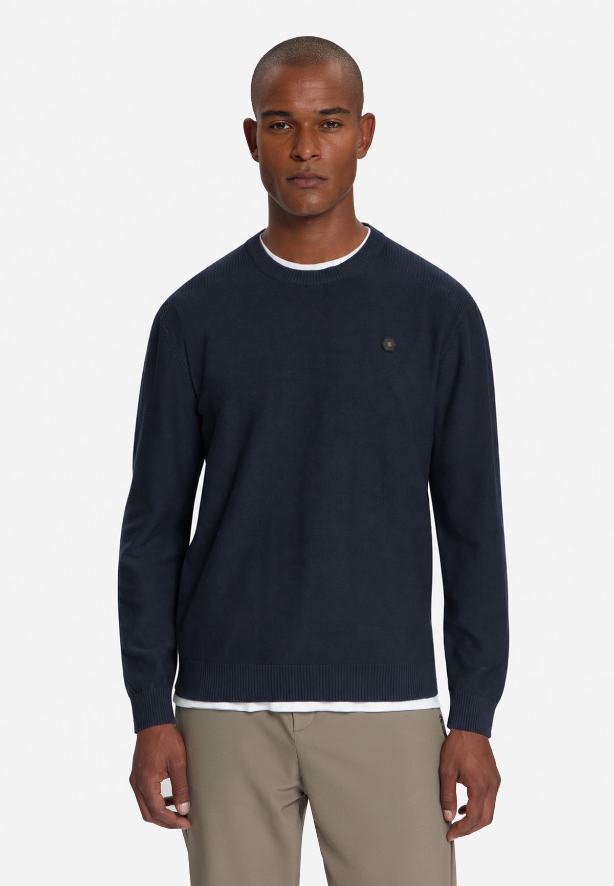 Pullover mit Rundhalsausschnitt | Dark Night