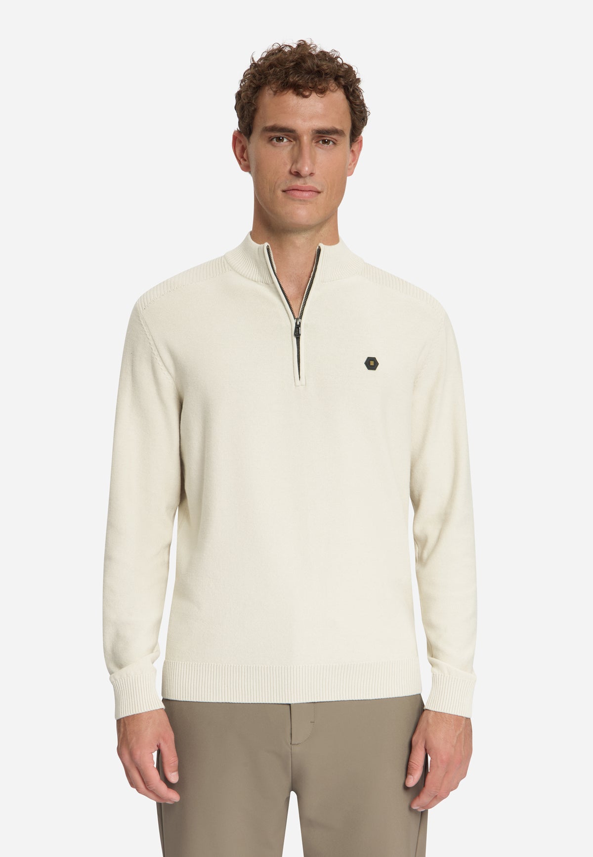 Half-Zip-Pullover | Stone