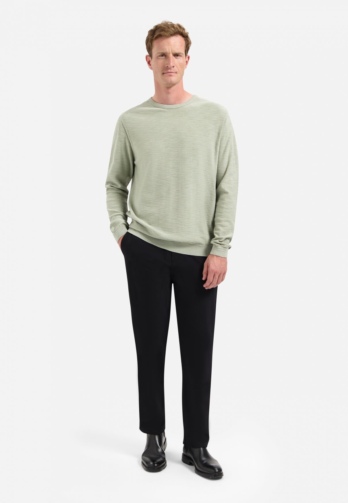Zeitlose Basics Stonewashed Pullover | Smoke