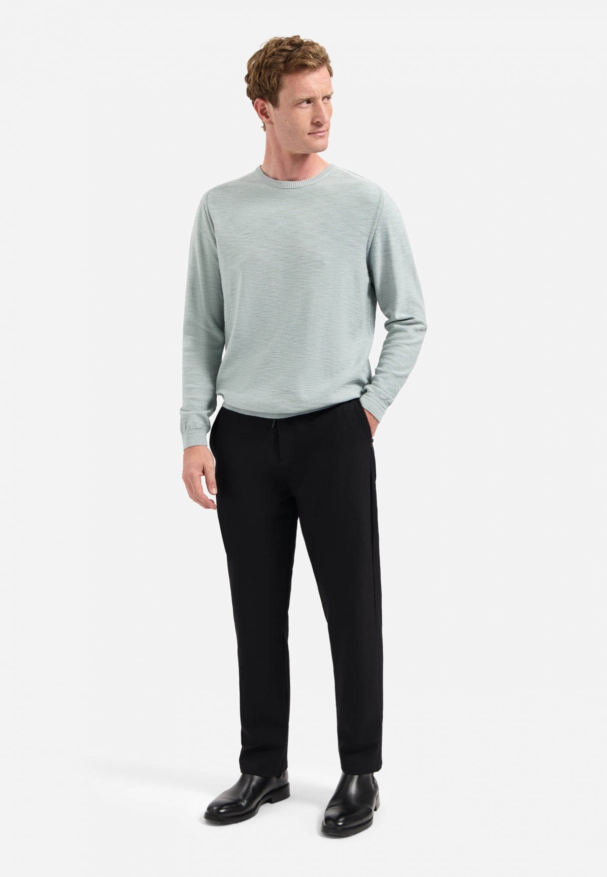 Zeitlose Basics Stonewashed Pullover | Dusty Blue