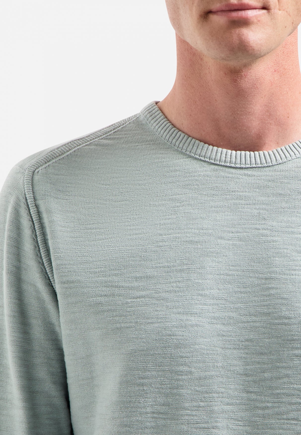 Zeitlose Basics Stonewashed Pullover | Dusty Blue
