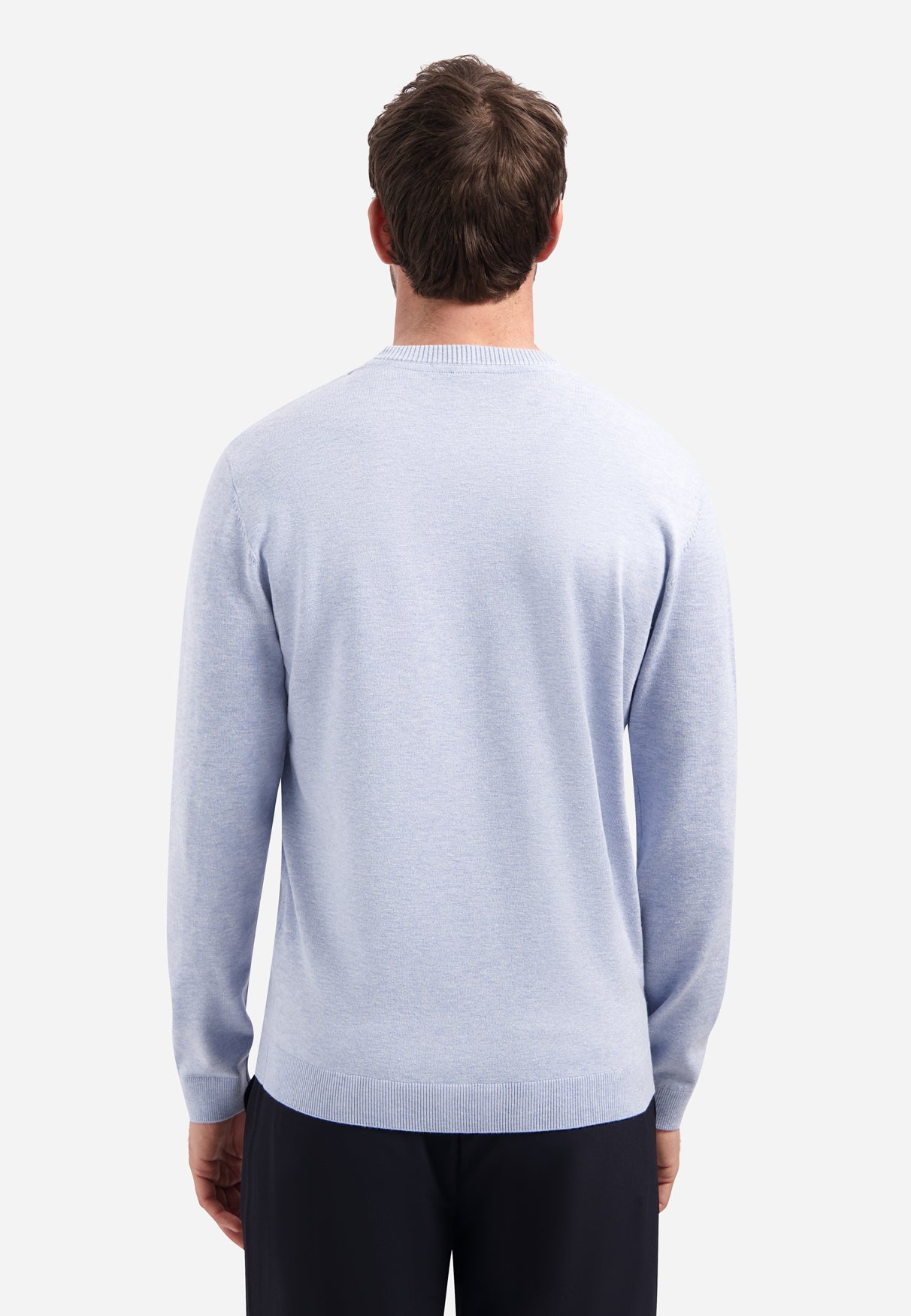 Timeless Basics Melange Jumper | Blue