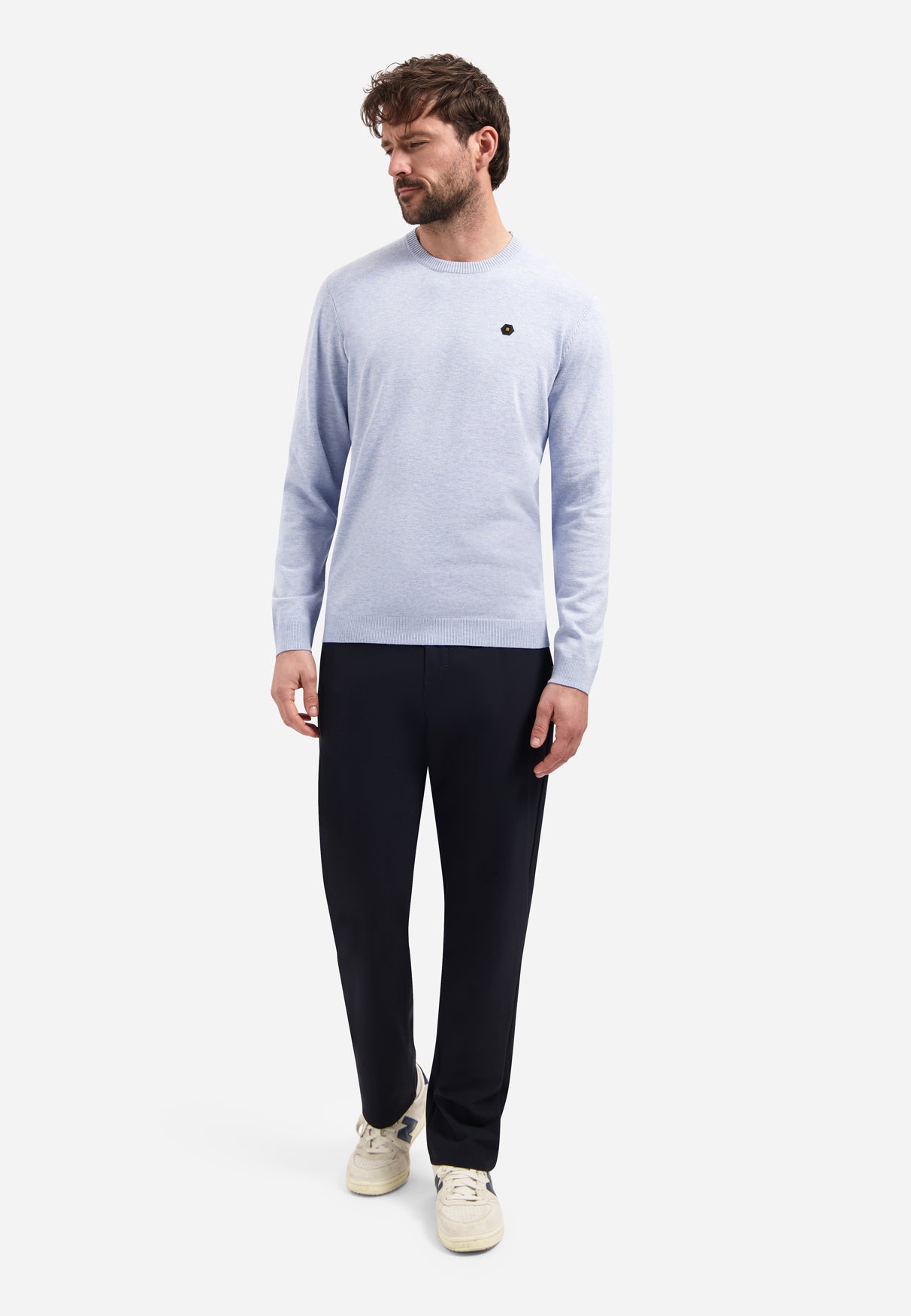 Timeless Basics Melange Jumper | Blue