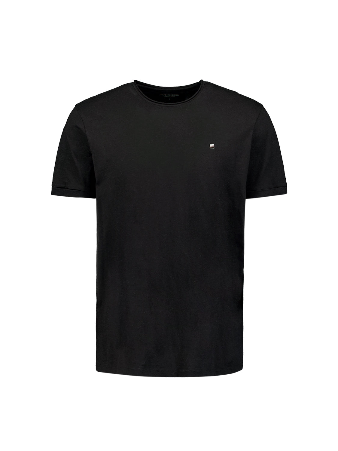 Zeitlose Basics T-Shirt mit Rundhalsausschnitt | Black