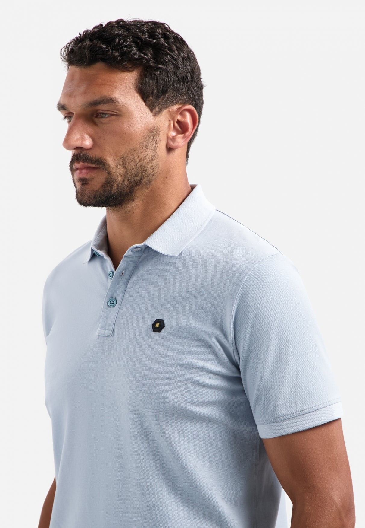 Timeless Basics Polo | Dusty Blue
