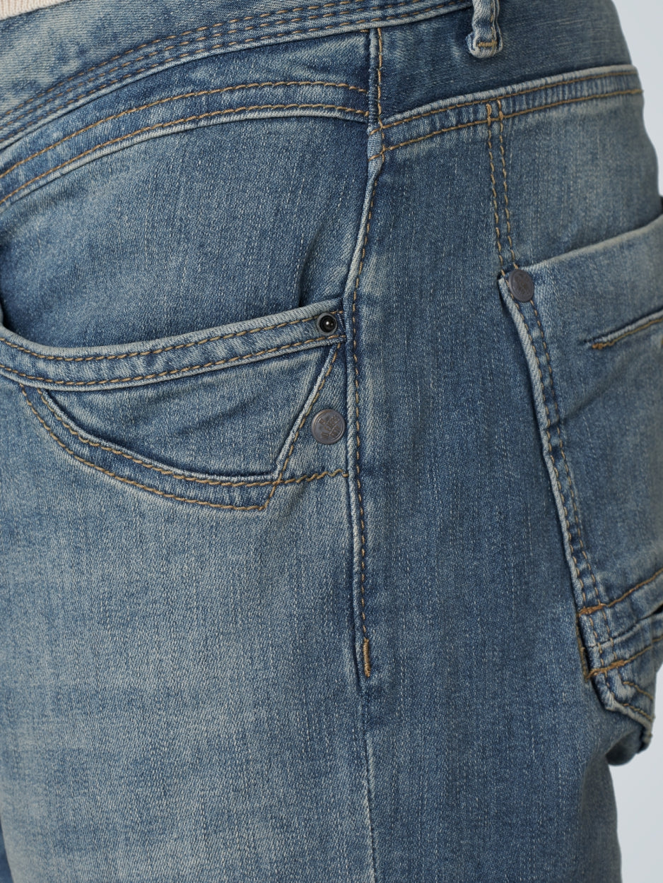 Denim, comfort slim 712, stone used denim stretch | Length 36