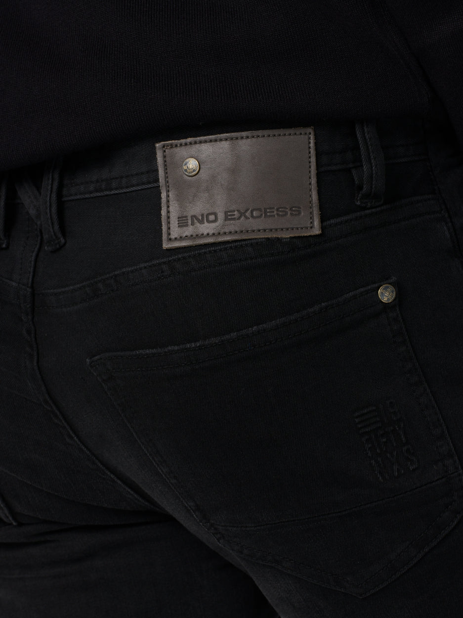 Denim, Comfort Slim 712, schwarzer Denim Stretch | Länge 34