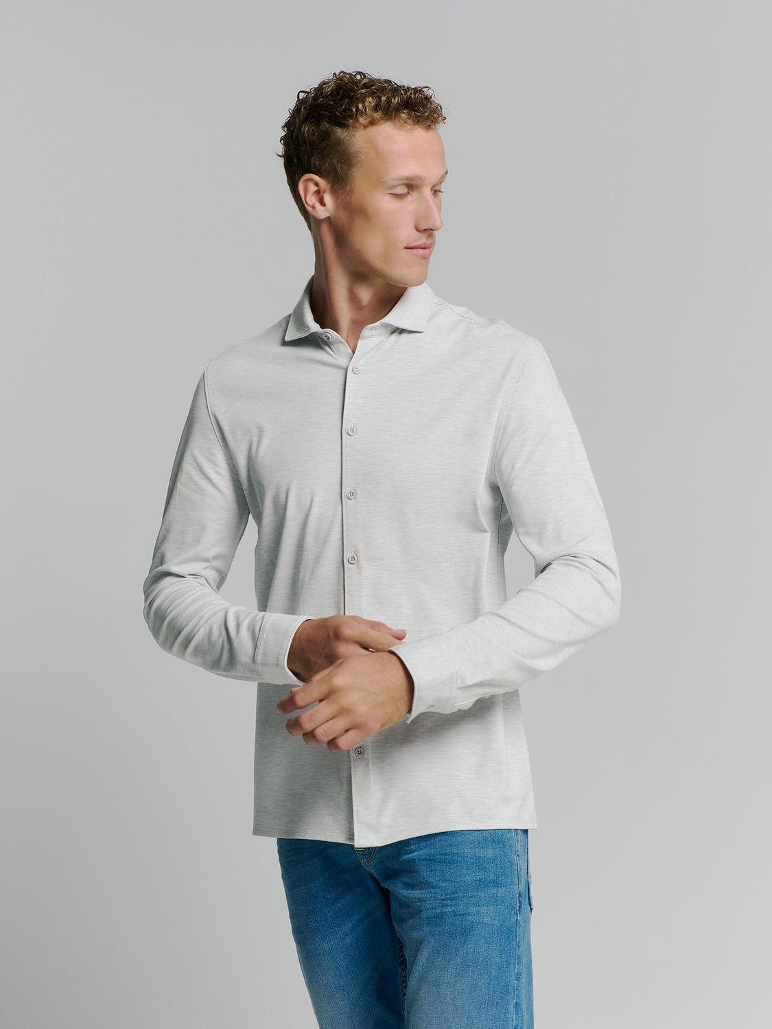 Jerseyhemd | Chalk