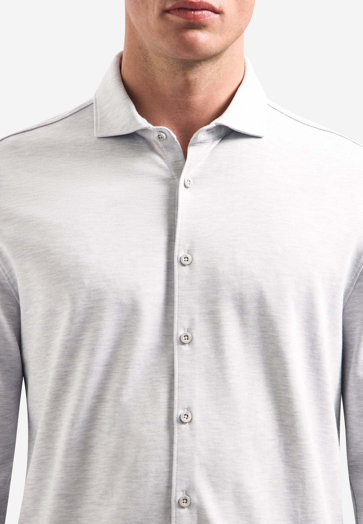 Jersey-Shirt | Grey Melange