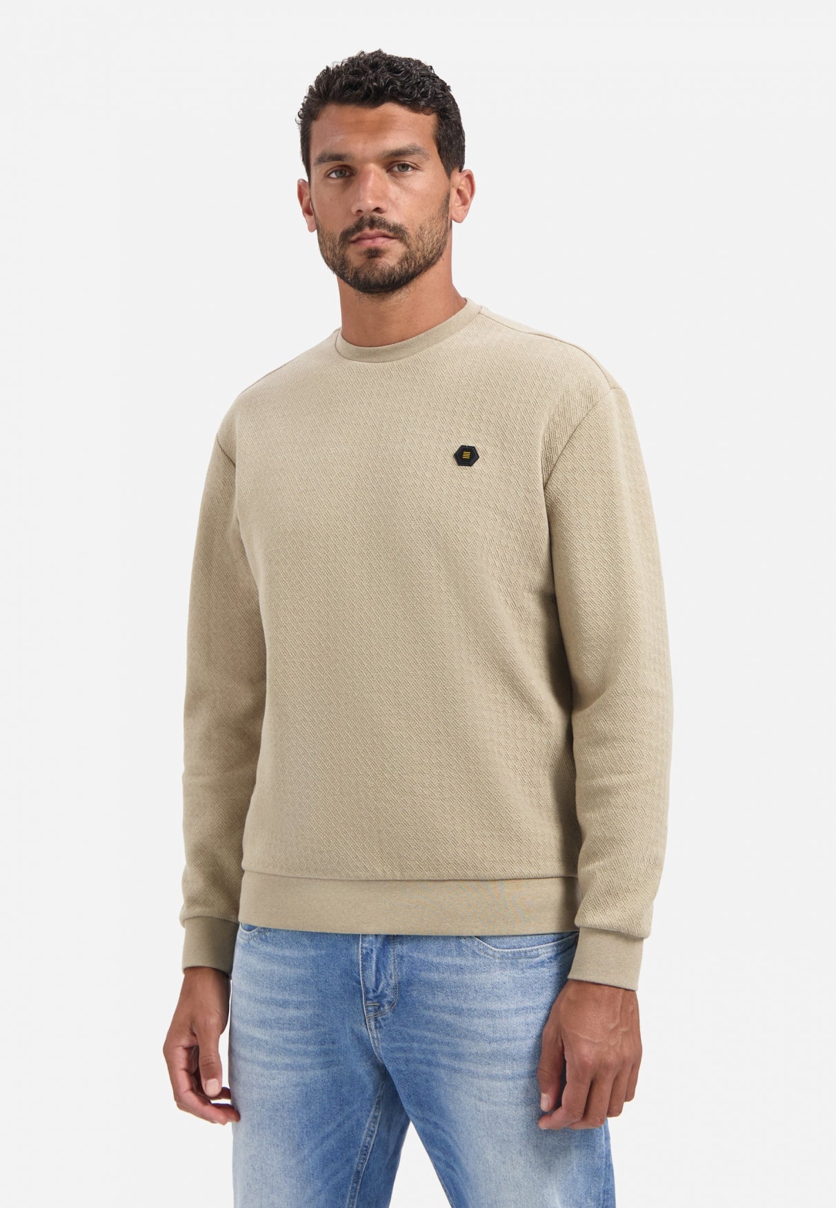 Textured sweater | Sand