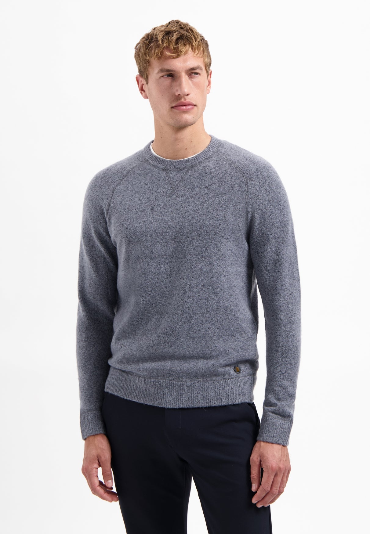 Pullover aus Melange-Wolle | Washed Blue