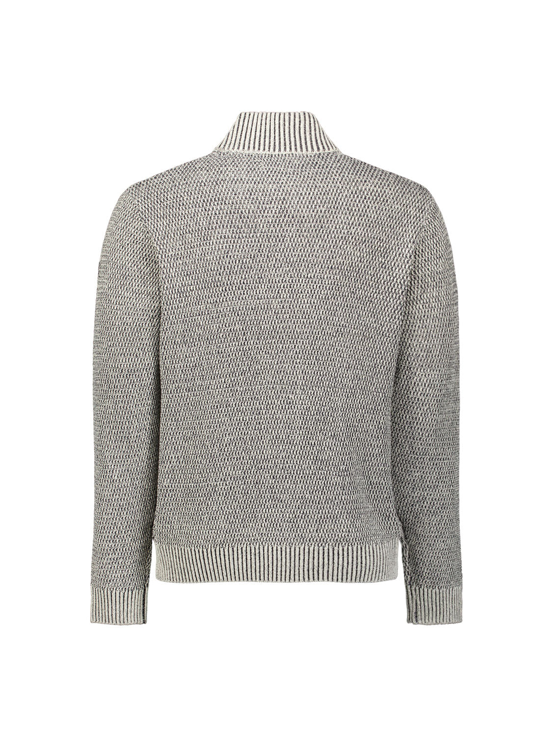 Strickjacke in schwerer Melange-Optik | Stone