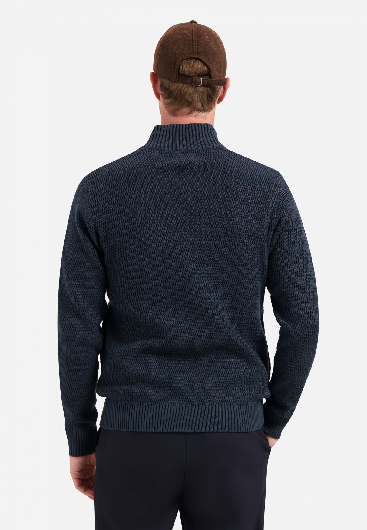 Strickjacke in schwerer Melange-Optik | Night