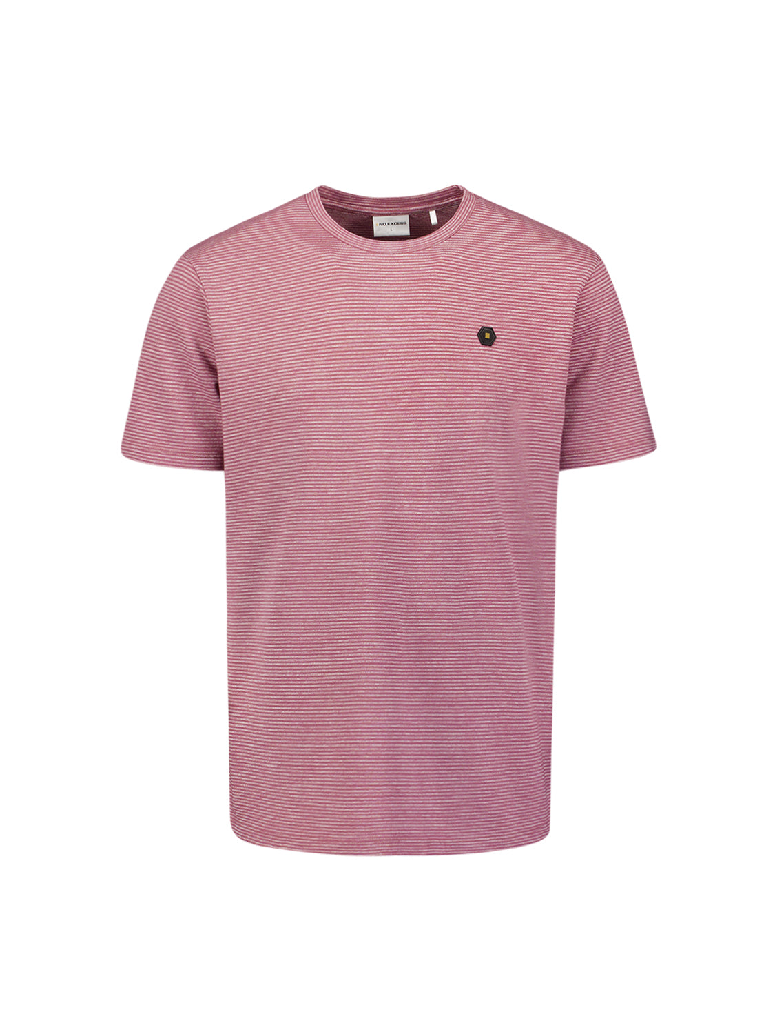 Striped melange T-shirt | Dark Wine