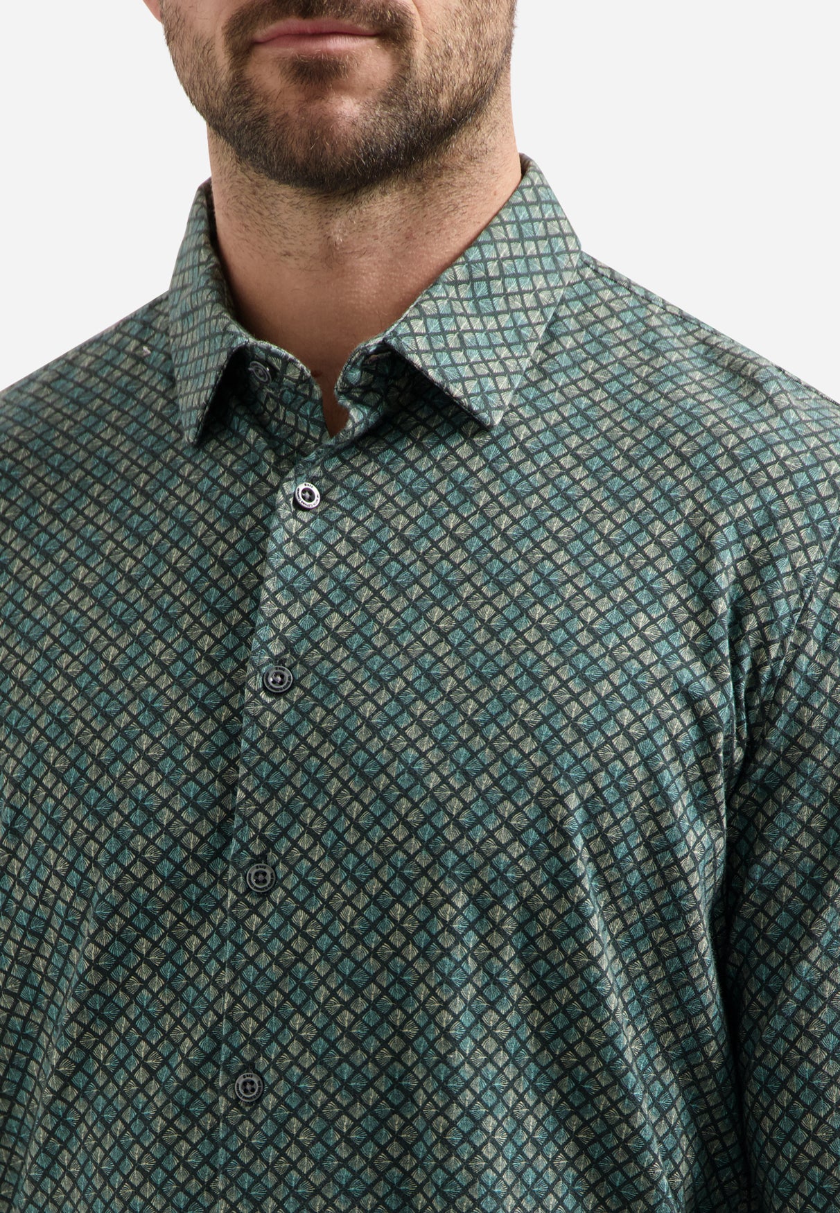 Jersey printed shirt | Dark Steel