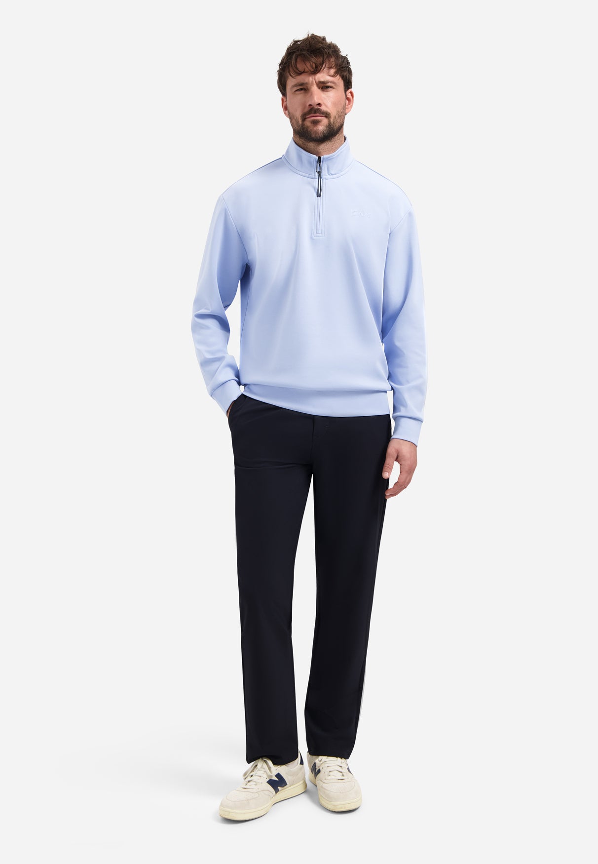 Half-Zip sweater | Blau