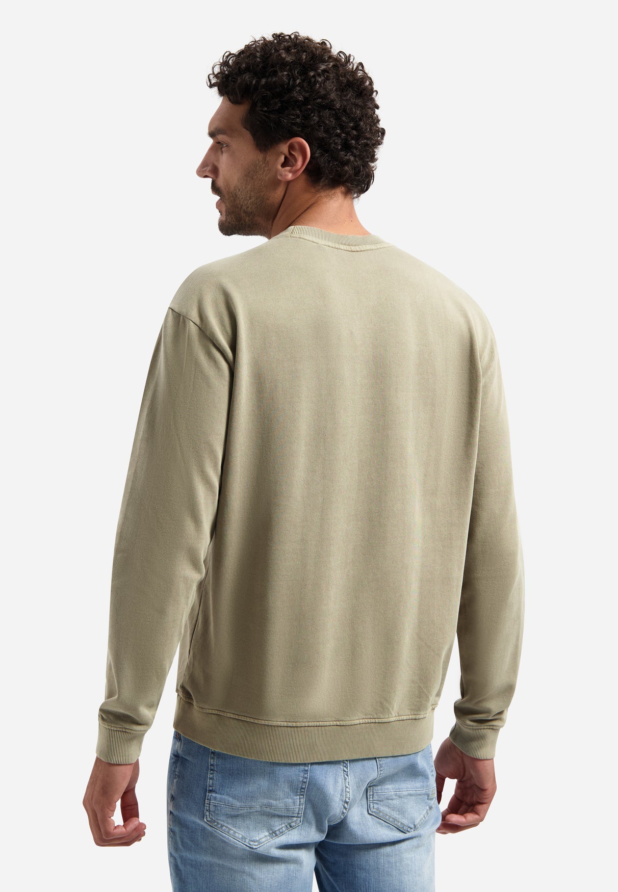 Garment-dyed sweater | Taupe