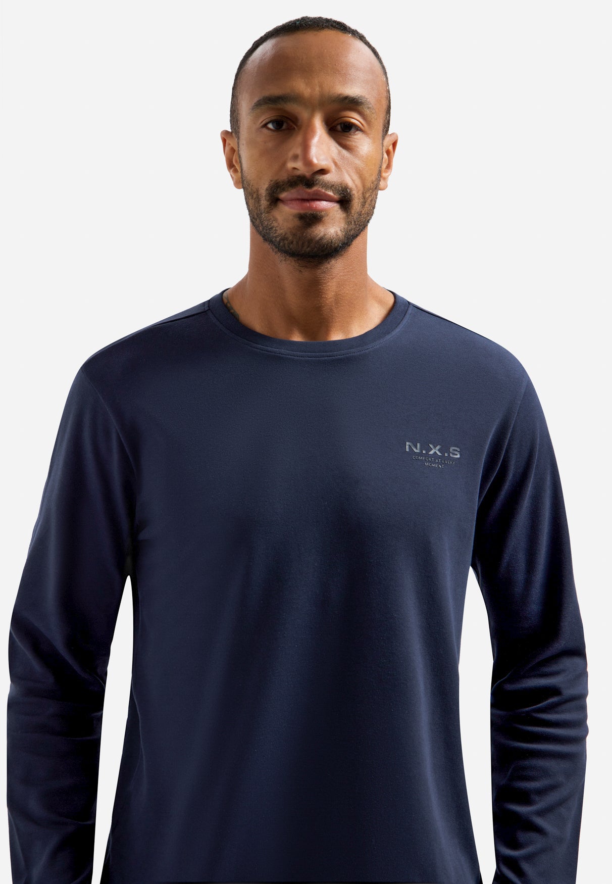 Interlock long-sleeved T-shirt. | Night