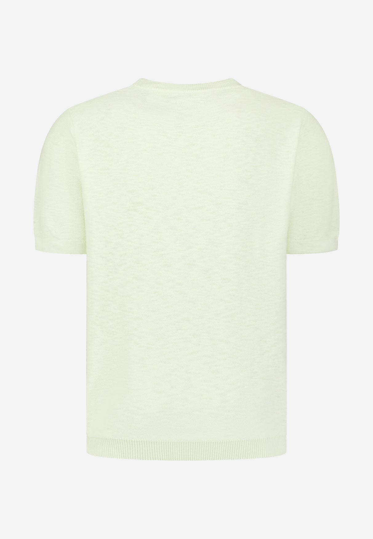 Knitted slub T-shirt | Seagreen