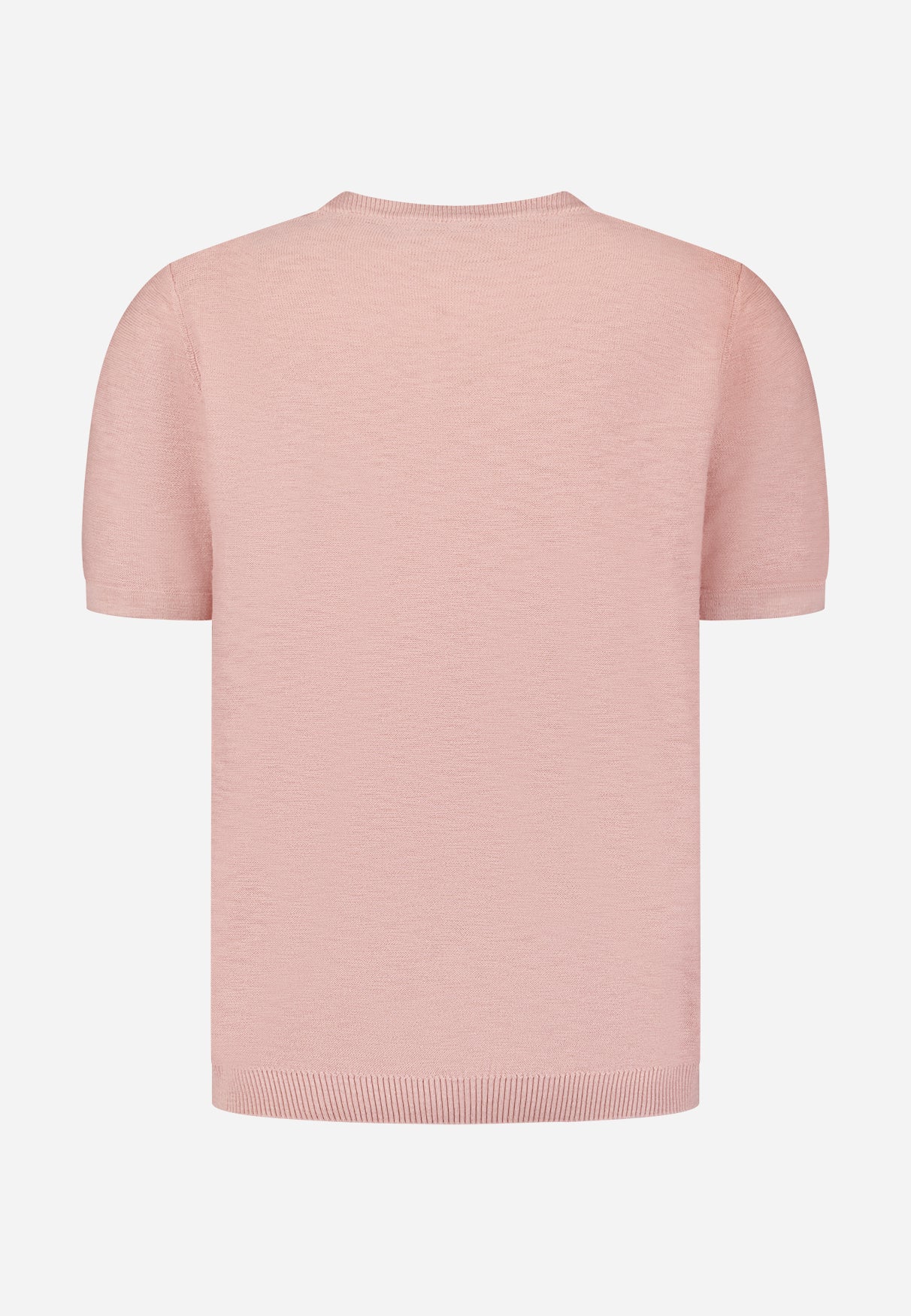 Knitted slub T-shirt | Light Mauve