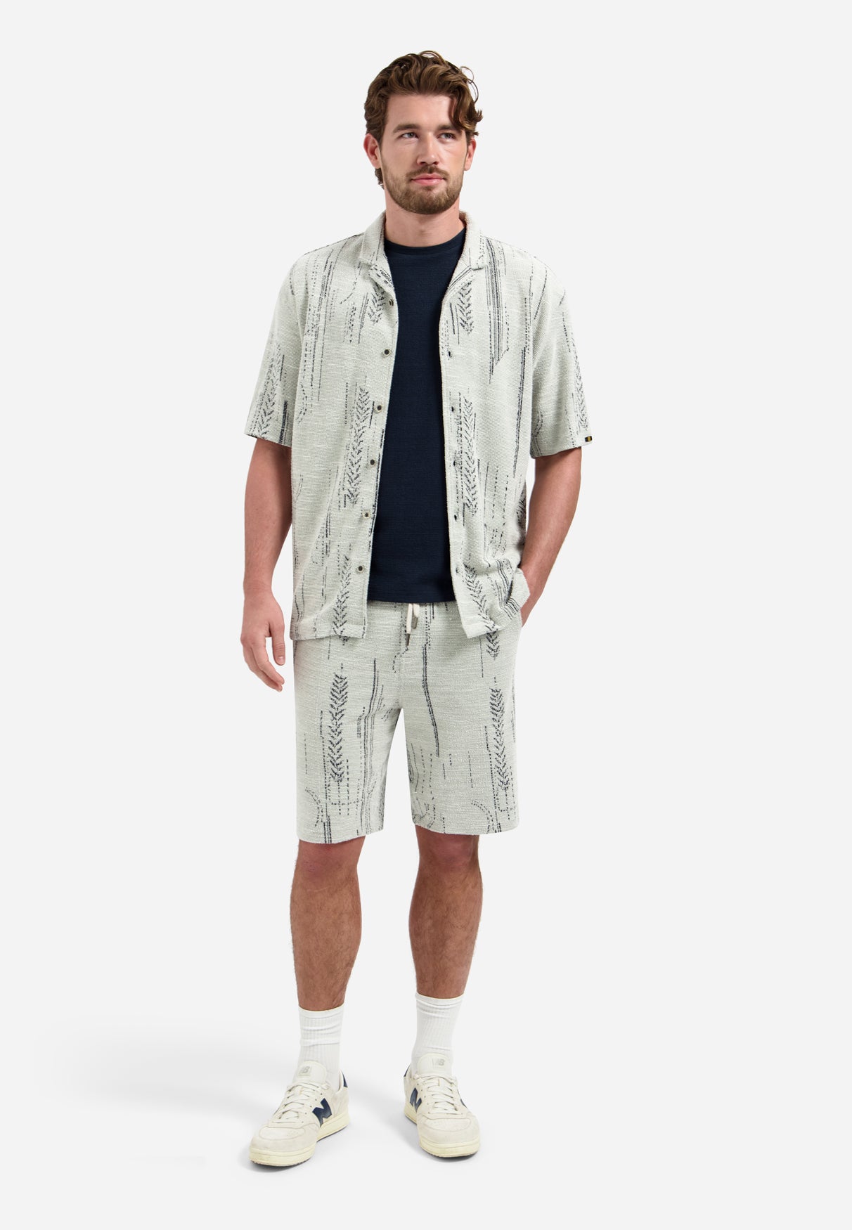 Einfarbiges T-Shirt mit Rundhalsausschnitt | Night