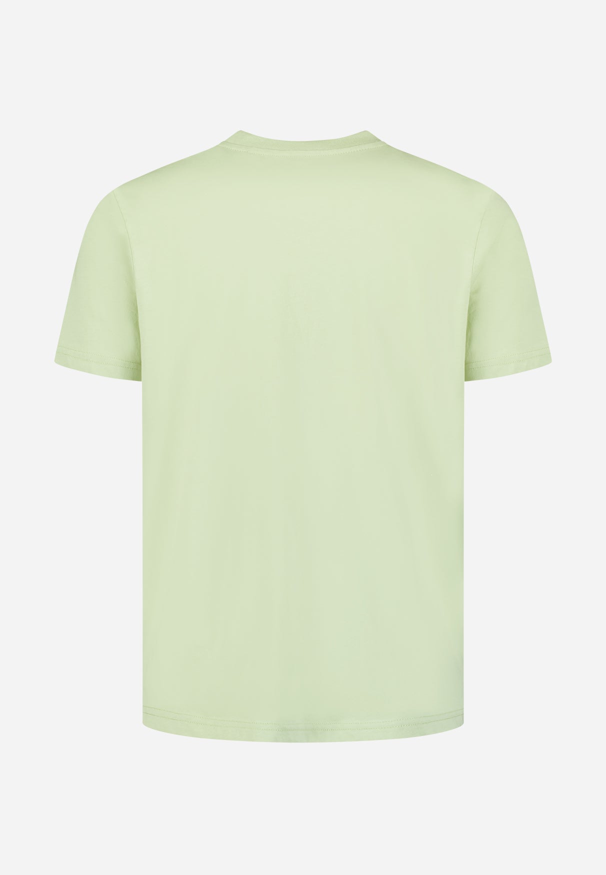 Basic plain T-shirt with round neck. | Green