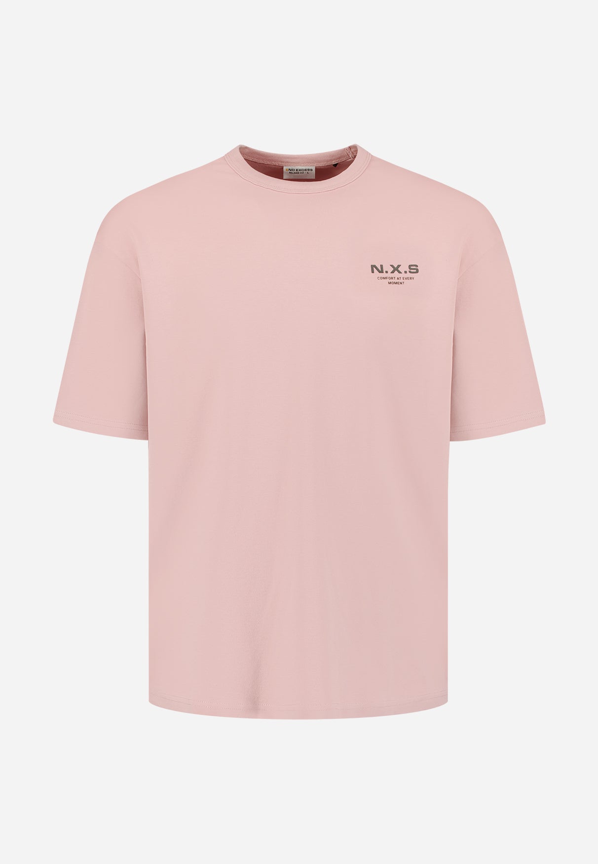 Schweres T-Shirt mit Rundhalsausschnitt. | Light Mauve