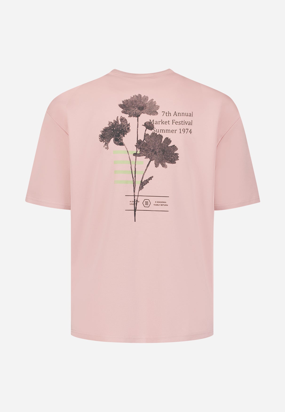 Schweres T-Shirt mit Rundhalsausschnitt. | Light Mauve