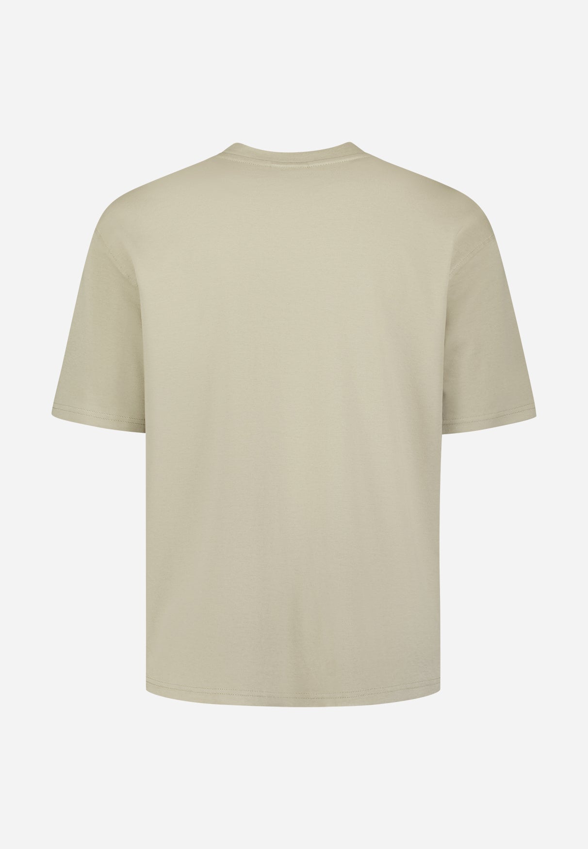 Interlock-T-Shirt mit Rundhalsausschnitt. | Taupe